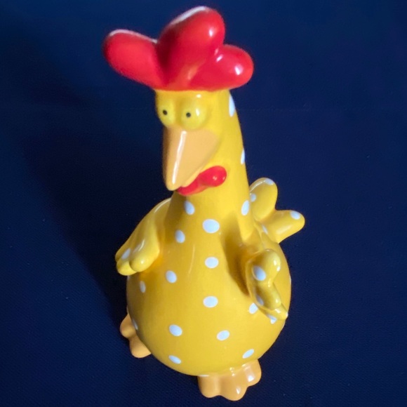 Nanu Other - 💯Fun NANU Polka Dot Crazy Chicken Figurine